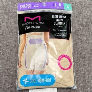 Maidenform Flexees High Waist Thigh Slimmer Sz S Firm FP5001 New